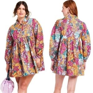 New Kika Vargas floral dress 2X